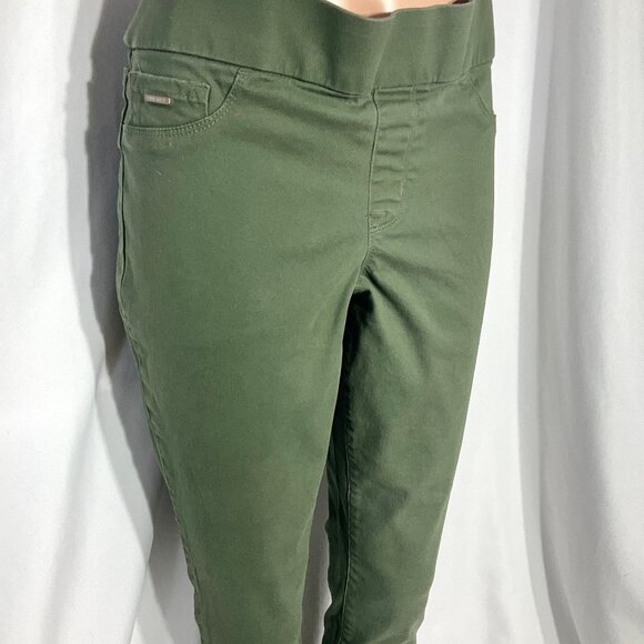 Nine West Green Heidi Pull-On Skinny Sz 8 Pants - Picture 1 of 13